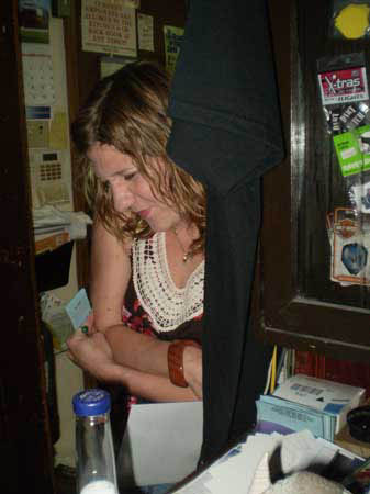 Cassidy testing the water