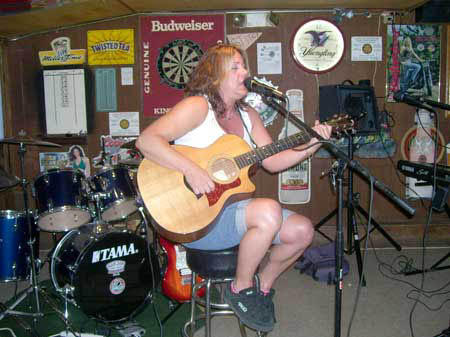 Karen Moore
                                                        at Big Johns Pub
                                                        in Newfoundland,
                                                        NJ